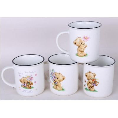 Кружка 320мл "мишка Тедди"(фарф)(12/72)