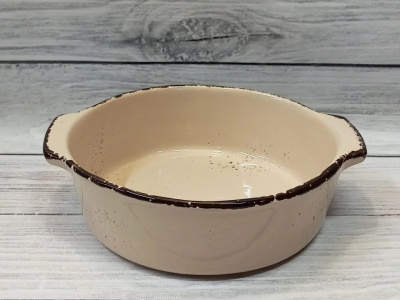 Емкость для запекания с ручками круглая большая "Десерт" Ностальгия 22,5, 2,25л 1сорт (4)