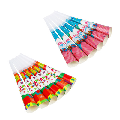 Набор праздничных гудков 6шт,20*19см, (2в) пластик (1/12/396)