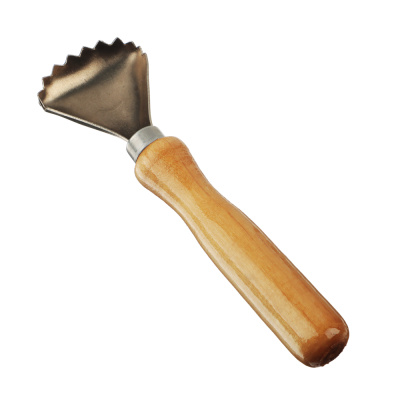 Рыбочистка с деревянной ручкой 15,5см, арт.1283 (1/60)