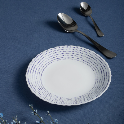 Тарелка 19см десертная опаловое стекло MILLIMI Азуль (6/72)