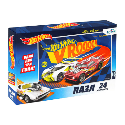 Пазл.24Эл. Финишный рывок, 19,7x3,2x13,4см Hot Wheels (12/12)