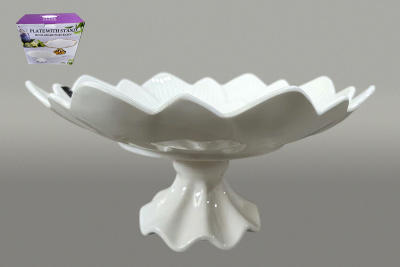 Блюдо на ножке 36х36х17см (фарф) (1/8)