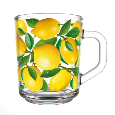 Кружка 200мл "Живая природа Лимоны" стекло (12)