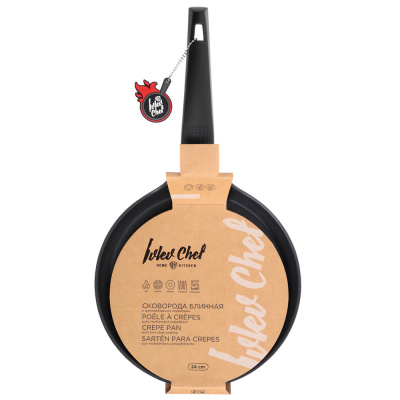 Сковорода блинная литая d24см, АП Whitford Xylan, индукция Ivlev Chef Element (1/6)