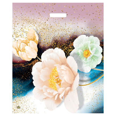 Пакет Цветочный БИГ 20кг с вырубной ручкой, 60*50 см, 100 мкм ПВД(1/25)