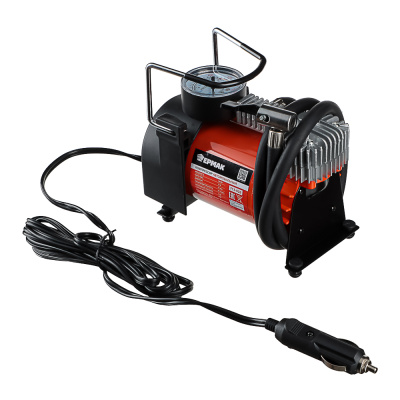 Компрессор автомобильный, штекер прикур, в сумке, 12V, 140W, 35 л/мин, металл ЕРМАК (1/12)