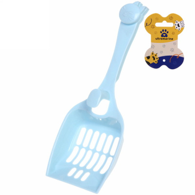 Совок д/кошачьего туалета "Колор-Мурка" 26*10см цвет нежно-голубой Ultramarine (1/1)