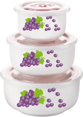 Набор салатников из 3 предметов (290мл,540мл,930мл.) (кер) (24)