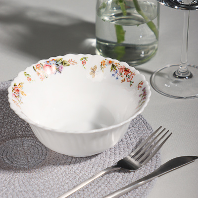 Салатник 15см опаловое стекло MILLIMI Дарина 18136 (6/48)