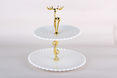 Ваза 2х-ярусная 20*25см(фарф) (1/12)