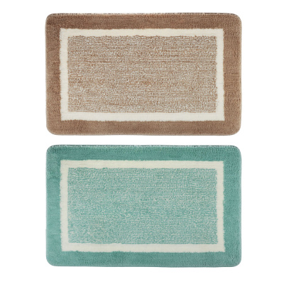 Коврик д/ванной двухцветный, микрофибра, 50x80см, 2 цв VETTA (1/24)