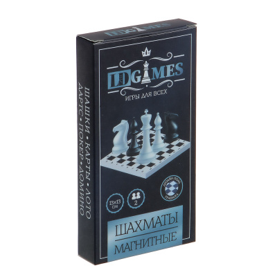Шахматы магнитные дорожные 13*13см (пластик/металл) (1/8)