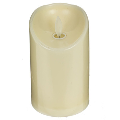 Изделие декоративное с подсветкой "Свеча",L7,5 W7,5 H12см,(3хААА не прилаг.)(полим.матер.)п/у(1/192)