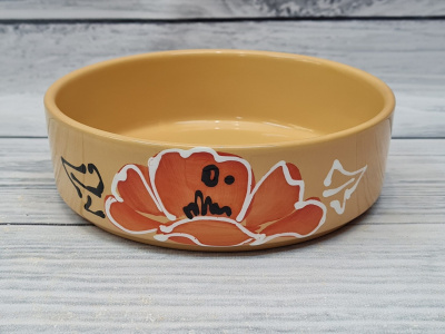 Емкость для запекания круглая "Десерт" Мак бежевый (12)