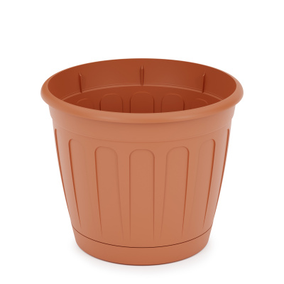 Горшок цв. "Дионис" 1,6л (коричневый) пласт.(уп.32)