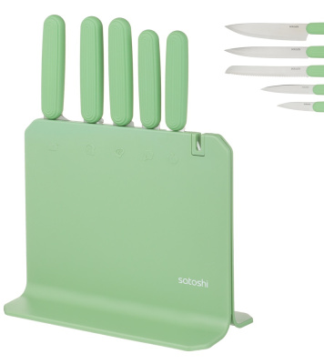 Набор ножей кухонных 6пр, на подст. SATOSHI Кайо (1/6)