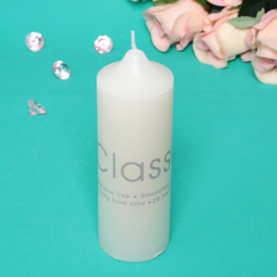 Свеча "Classic" 5*15см цвет белый ZD-103 (1/12/96)