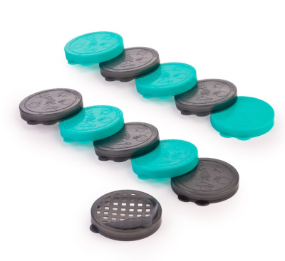 Набор крышек хозяйственных "Хозяюшка" (10шт+1 со сливом) (уп.20наб)