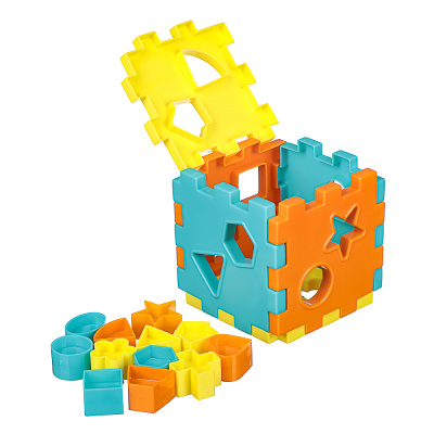 Конструктор игрушка д/детей 3+ 10,5x10,5x10,5см, пластик ИГРОЛЕНД (4/120)