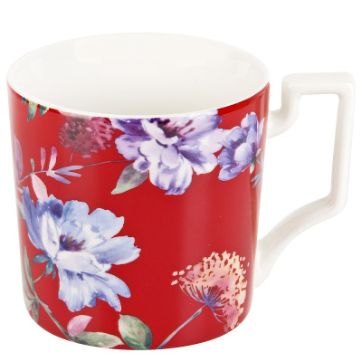 Кружка "Floristry" v=380мл (min12) (транспортная упавковка)фарф.(12/48)