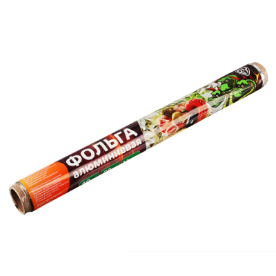 Фольга алюминиевая 29см х 10м,прочная,11мкм,в пленке BY (1/5/35)