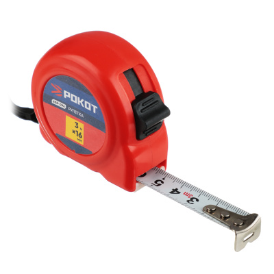 Рулетка 3м-16мм пластик РОКОТ (1/12/120)