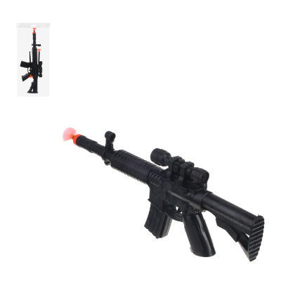Автомат и стрелы с присосками, PР, PVC, 12х29,5х2,8см ИГРОЛЕНД (12/216)