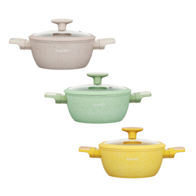 Кастрюля 2,3л, d20х9см, АП мраморэ, индукция, 3цв SATOSHI Дейзи (1/6)