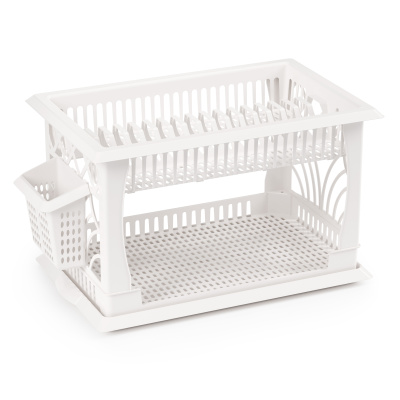 Сушилка для посуды "Мечта хозяйки" №1 (белый) пласт.(уп.4)