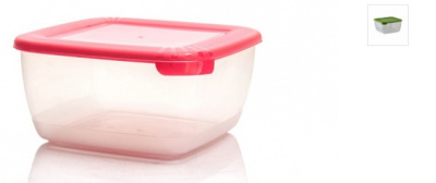 Контейнер для СВЧ "Лайт" (квадр) 2,5л пластик(18)