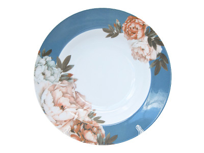 Тарелка 200 мм глубокая 250 см3 ф.653 "Идиллия" Вечер Валенсии фарф.(20)