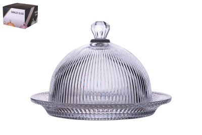 Блюдо для торта 20*13см стекло (1/12)