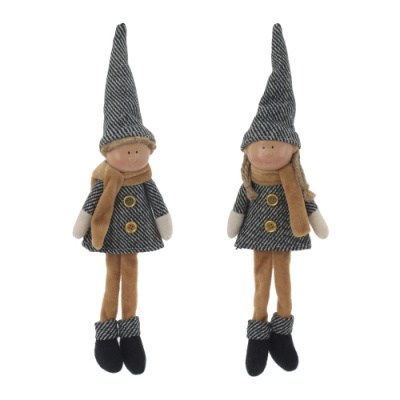 Игрушка набивная "Мальчик"/"Девочка", L8 W6 H32 см,(2в)(текст.полим.мат.) (1/96)