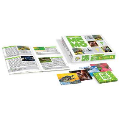 Игра настольная МЕМО "Обитатели земли" (50 карточек) 17х12х3см, арт. 03592