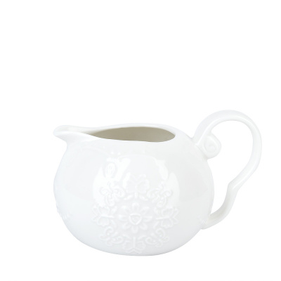 Молочник "Маршмеллоу" 10,5х8х7,5см v=200мл (min4) (фарфор) (транспортная упаковка) (4/24)