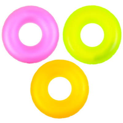 Круг надувной  91см INTEX "Неоновый холод" (3цв) (от 9лет) (1/24)