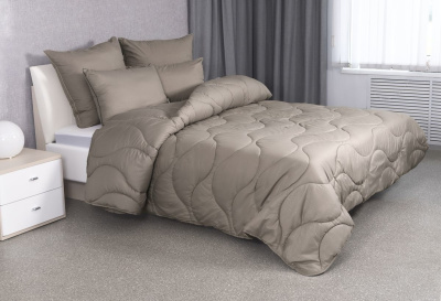 Одеяло стеганое 205х140 "Mokko" Бежевый (1/10)