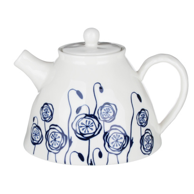 Чайник заварочный, 1100мл, 19,5х16х13,5см, керамика MILLIMI Индиго (1/12)