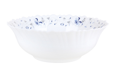 Салатник 20см 1200мл "Синяя вуаль" стеклокерам.(6/36)