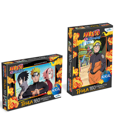Пазл 160 эл, 19,7x13,4x3см, 2 диз Naruto (12/12)
