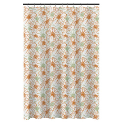 Шторка д/ванной, ПЕВА, 30 г/м2, 180x180 см, Цветы VETTA (1)