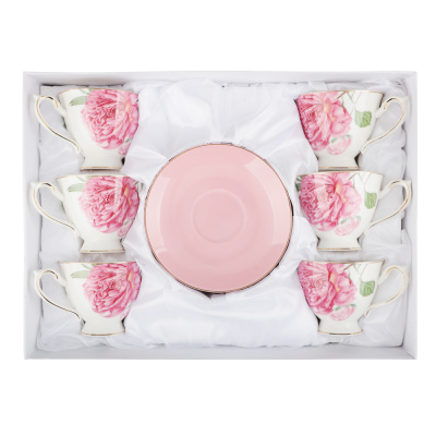 Набор чайный 12 пр., 220мл, 14,5см, фарфор MILLIMI Розовый флэш (1/6)