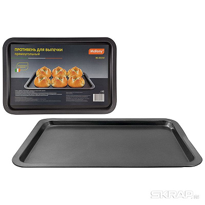 Противень 43,2*29*1,85см для выпечки, АП (угл.сталь) (1/24)