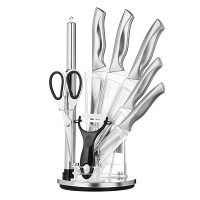 Набор ножей кухонных 9пр, ручки хром, акриловая подст. SATOSHI Морель (1/9)