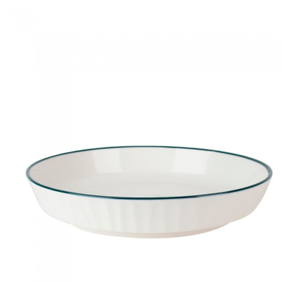 Тарелка "Notele.Green" d=18см. v=450мл. (без индивидуальной упаковки) фарф. (12/30)