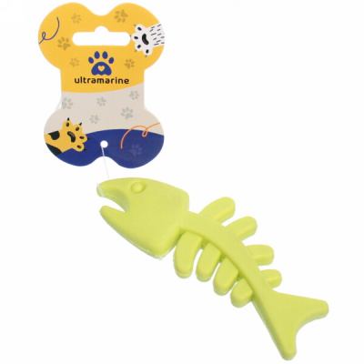 Игрушка д/собаки "Bubble gum-Рыбка" 12,7см цв.зеленый Ultramarine (1/12)