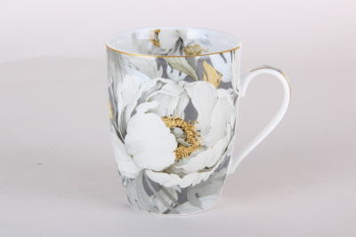 Кружка 360мл "Fiori" фарф. (12/36)