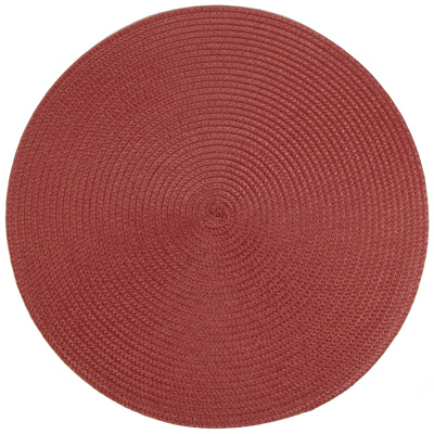 Салфетка сервировочная (плейсмат) "Сasual line" d=38см (бордовая) (min4)(упаковочный пакет)(4/180)