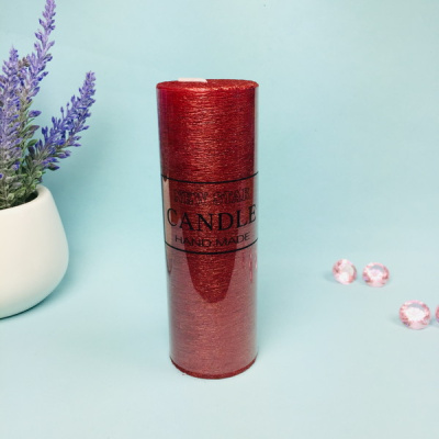 Свеча "New Star" 5*15см цвет красный ZD-074 (1/48)